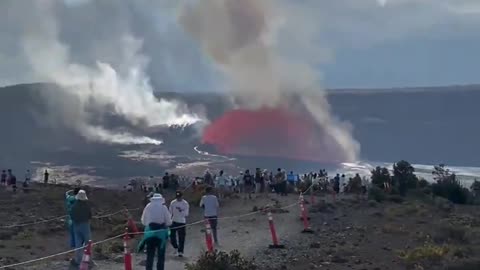 Kilauea volcano in Hawaii resumes eruptions, shooting lava 100 feet into the air