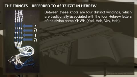 THE TALLIT (PRAYER SHAWL) PART 1 - BY ABRI BRANCKEN
