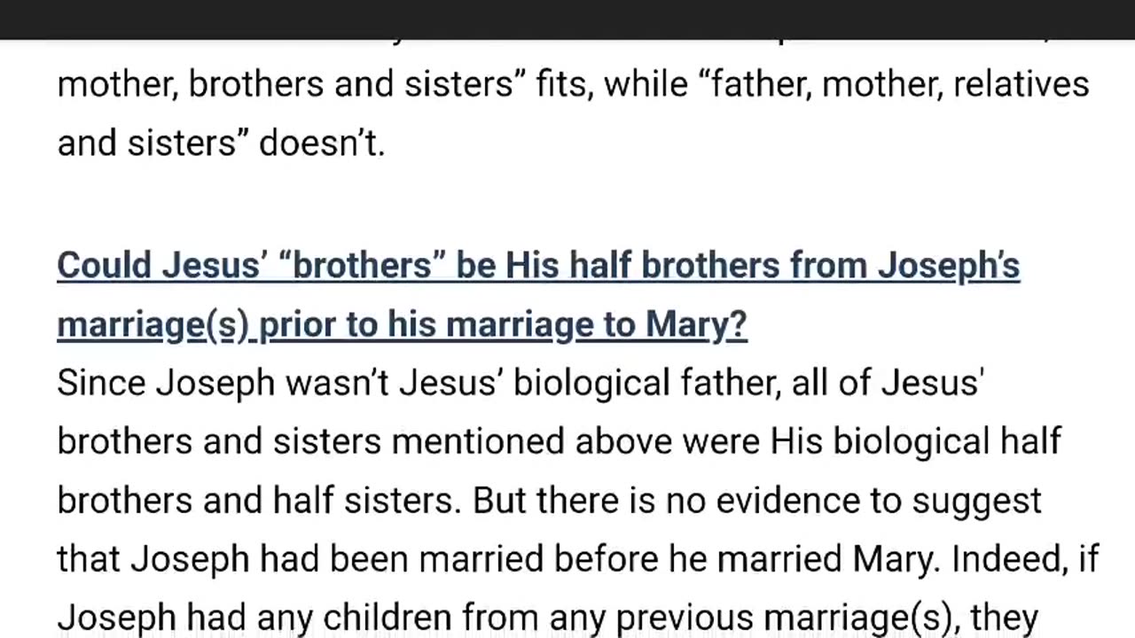 Mary Had at least 6 Children after Jesus