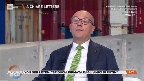Alberto Bagnai I Dazi USA - Sfiducia Ursula von der Leyen - Il Riarmo e infrastrutture - 08-07-2025