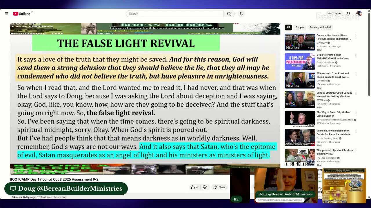 BOOTCAMP Spiritual Sword Training Class