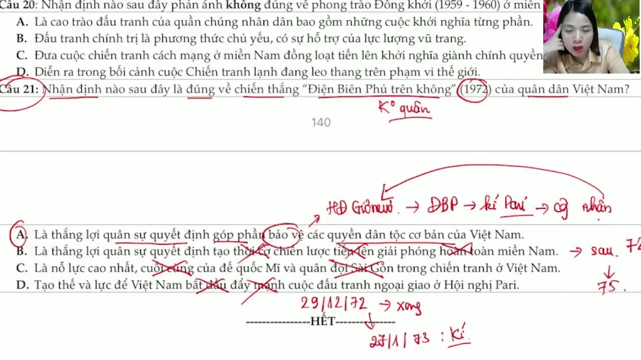 Buổi 57: So sánh một số vấn đề lịch sử - Phần 3
