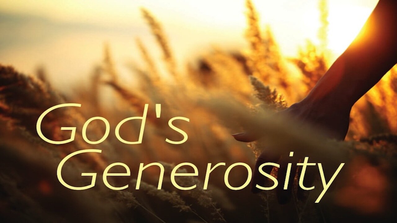 Even When You Complain God Can Still Show Generosity.