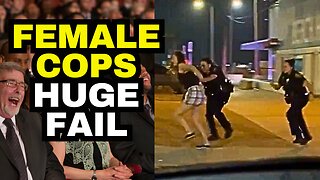 Hopeless Female Cops Can't Arrest Jogging Woman
