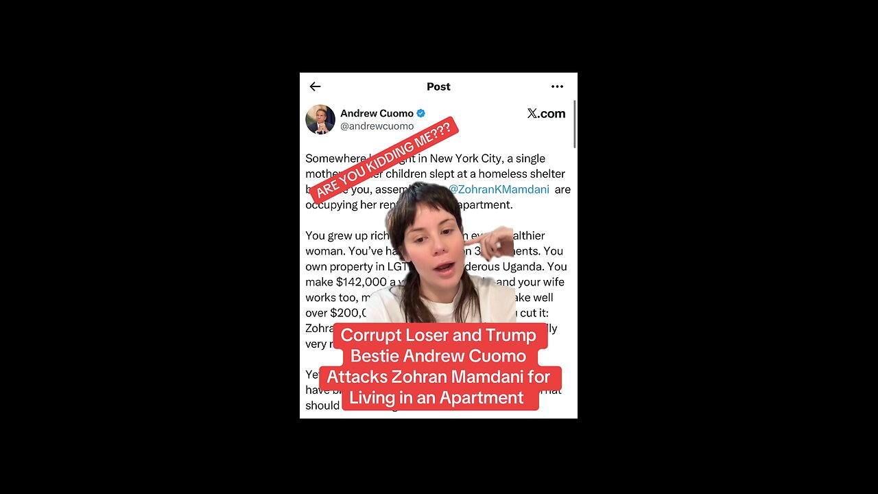 Andrew Cuomo’s Pathetic Billionaire Strategy Against Zohran Mamdani: You Have an Apartment!