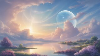 Heavenly Harmony | Serene Ethereal Landscape of Light, Clouds & Celestial Peace