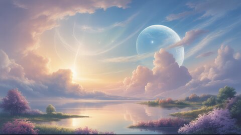Heavenly Harmony | Serene Ethereal Landscape of Light, Clouds & Celestial Peace