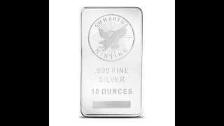 10 oz Sunshine Silver Bar (New, MintMark SI) II