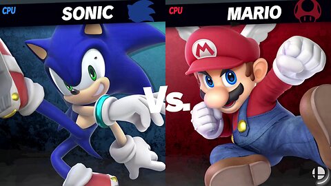 Light Speed Shoes Sonic vs Wingcap Mario - SSBU Quickie -By BENN/Teazu