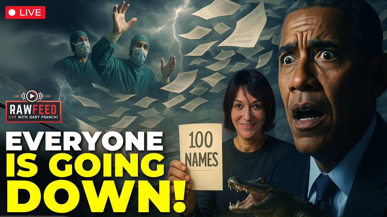 🚨LIVE: Obama Panic Mode! Epstein Names Drop! Organ Harvest Horror! Alligator Alcatraz Winning!