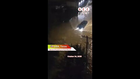 #USA #Texas #FortWorth #Flood #climate #anomaly #climatecrisis #weather #destruction #climatechange