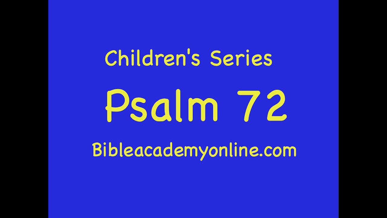CS Psalm 72