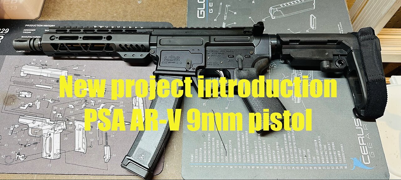 Palmetto State Armory AR-V 9mm pistol - new project introduction & walk through Firearm future plans