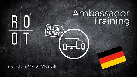 Black Friday-Updates & Marketing-Tipps für November | Ambassador-Schulung | 27. Oktober 2025| German