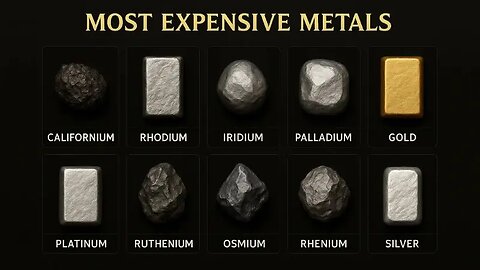 The Most Expensive Metals in The World