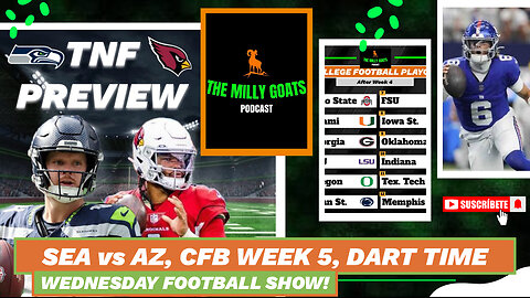 Cardinals/Seahawks TNF Preview, CFB Week 5/Top 12, & NFL Week 3 Takeaways