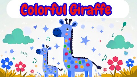 The Colorful Giraffe | Kid's Song | Kidzpark