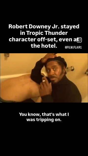 Robert Downey Jr. remained in character. 🎭🎬