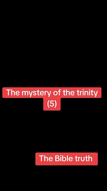 📣📣📣The mystery of trinity part (5)!