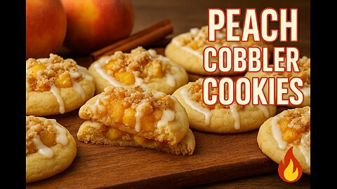 Peach Cobbler Cookies – FlavorVille Viral Treat