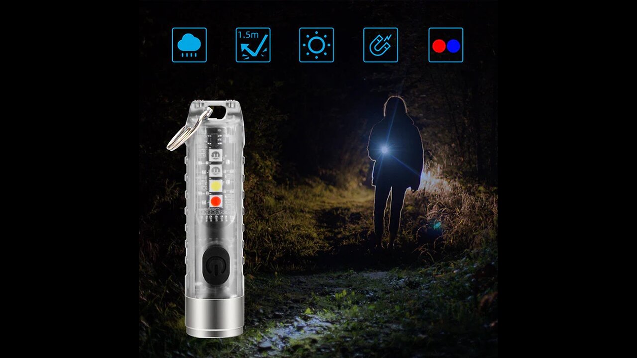 Mini Portable Rechargeable LED Flashlight with Long Battery Life, for Camping, Outdoor, Emergency