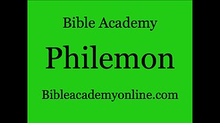 Philemon 17-28 Lesson 3