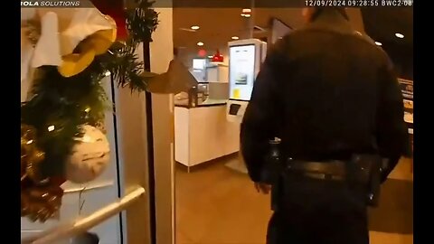 Newly released police bodycam footage captures the moment