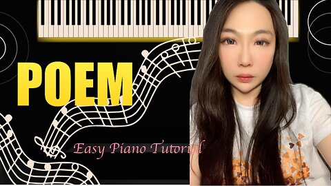 Poem PIANO Easy Slow Tutorial Cover