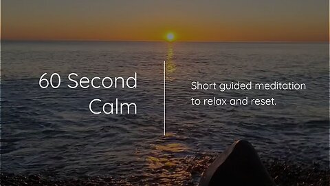 60 Second Guided Meditation for Finding Mental Clarity | Quick Focus & Stress Relief