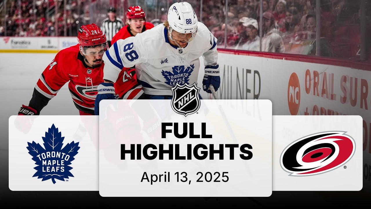 NHL Highlights | Maple Leafs vs. Hurricanes - April 13, 2025