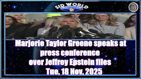 Marjorie Taylor Greene speaks at press conference over Jeffrey Epstein files