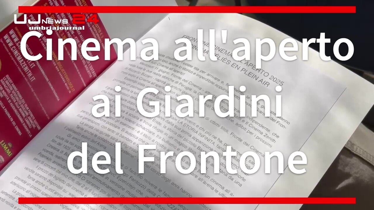 Cinema all'aperto ai Giardini del Frontone