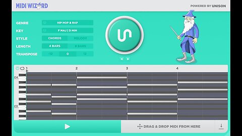 Testing out MIDI WIZARD