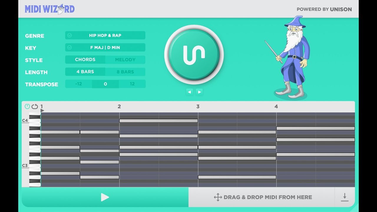 Testing out MIDI WIZARD