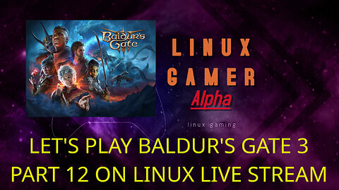 LET'S PLAY BALDUR'S GATE 3 PART 12 ON LINUX LIVE STREAM