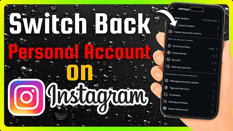 How to Switch Back to a Personal Account on Instagram (2025)