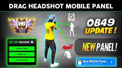 Ob49 Update 🎯 Free Fire Max Panel Injector Hack ✅ Rank Working Auto Headshot Panel Injector