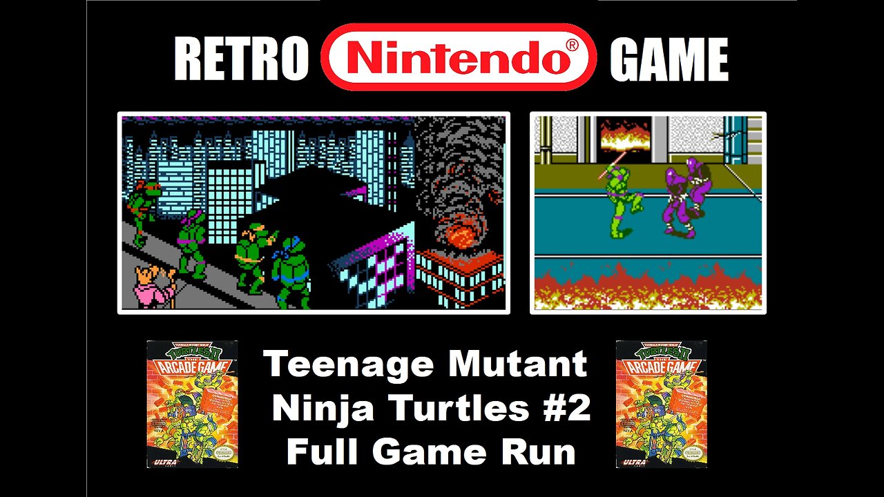 Teenage Mutant Ninja Turtles #2 Full Game Run: BrightGaming plays Retro NES Nintendo Games