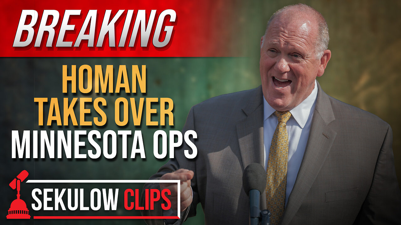 BREAKING: Homan Takes Over Minnesota Ops