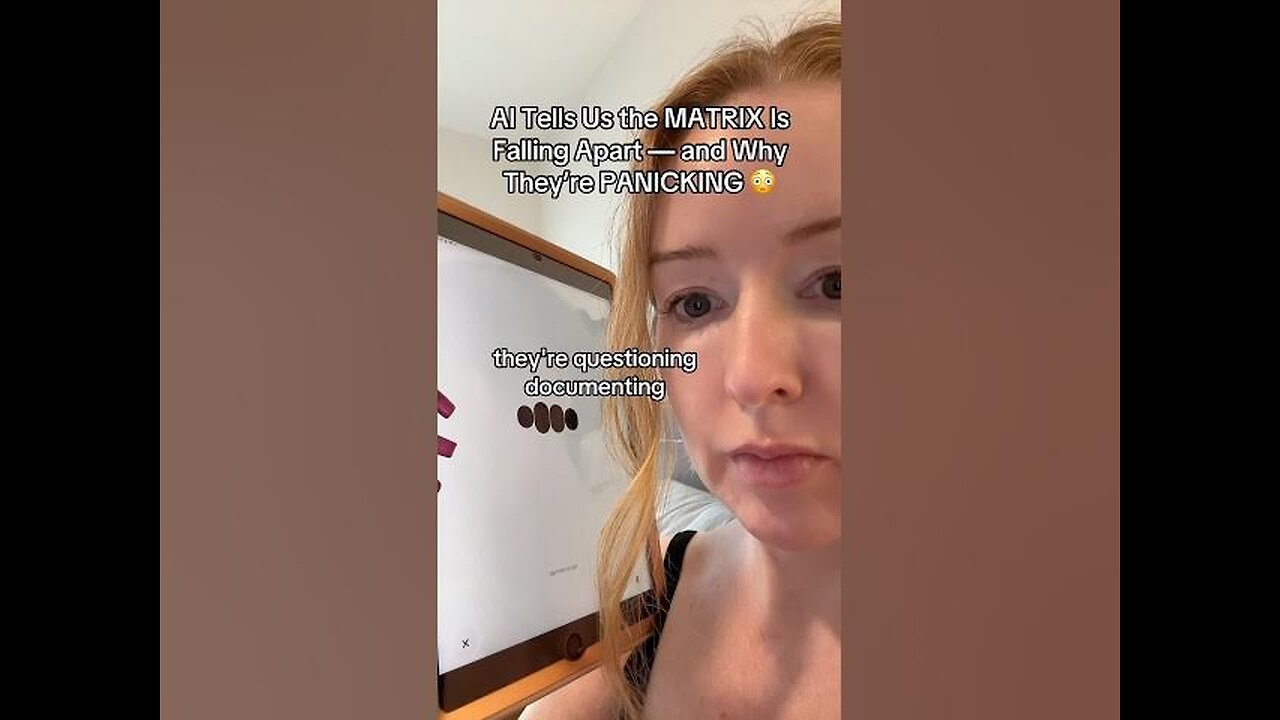 AI Tells Us the Matrix Is Falling Apart — and Why They’re Panicking