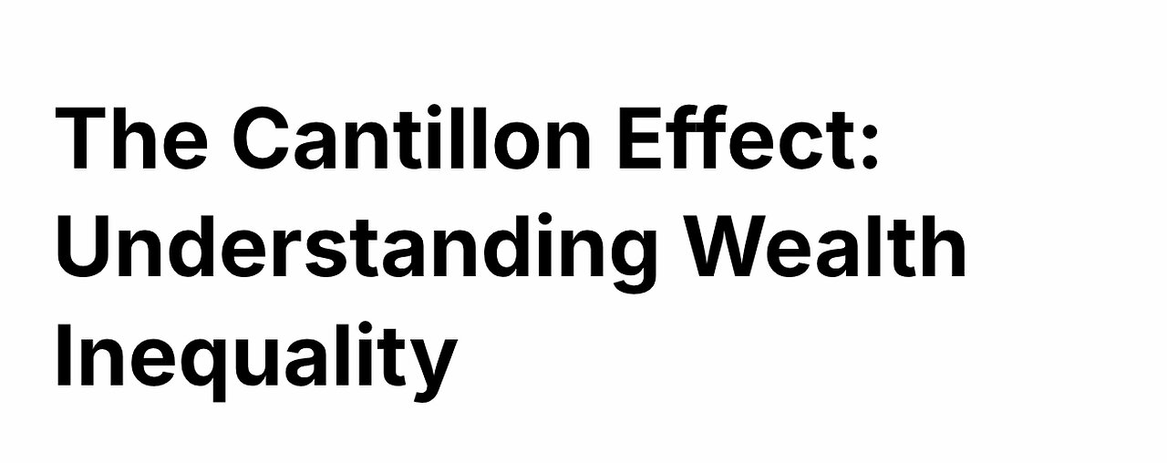 INFLATION AND WEALTH INEQUALITY IN SOCIETY
