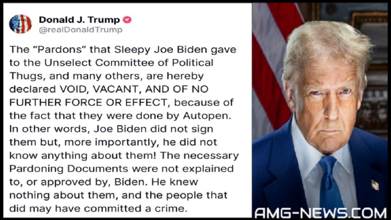 BOMBA: TRUMP UNIEWAŻNIA NIELEGALNE UŁASKAWIENIA BIDENA – HUNTER BIDEN I FAUCI TERAZ ...