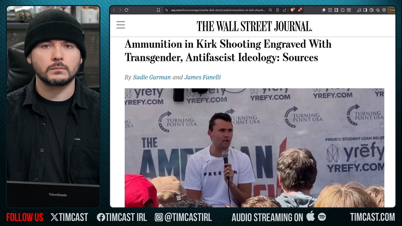 🚨CONFIRMED: Charlie Kirk Killer Was Trans Antifa Leftist | Tim Pool