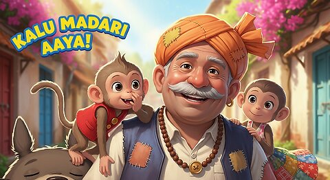 Kalu Madari Wala Aaya | Urdu/Hindi Nursery Rhyme | kidsfuntimezone