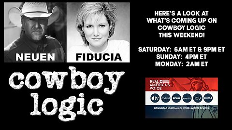 Coming Up This Weekend on Cowboy Logic