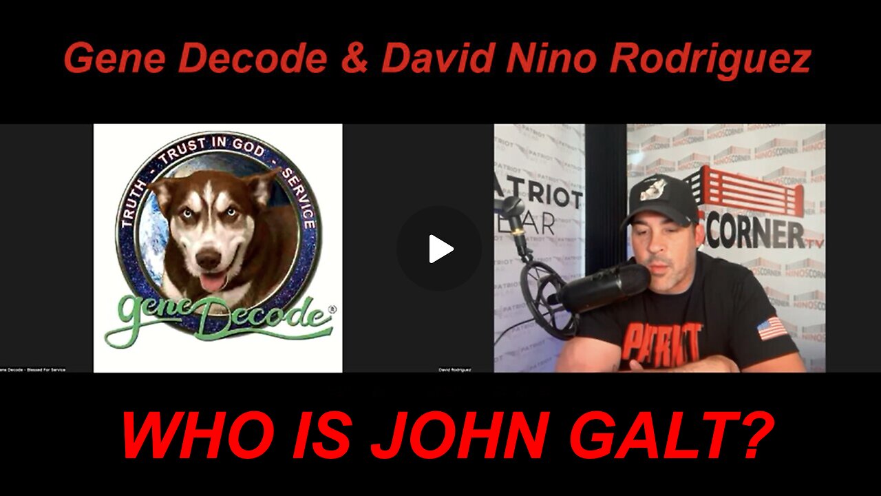 NINO W/ Gene Decode "How AI Gamed Out Humanity & And Its Own Mortality" WHO IS John Galt?