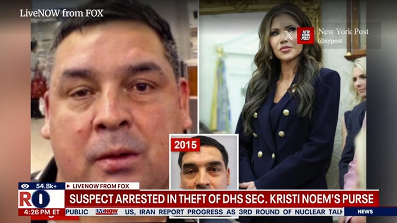 Suspect arrested in Kristi Noem's purse theft case