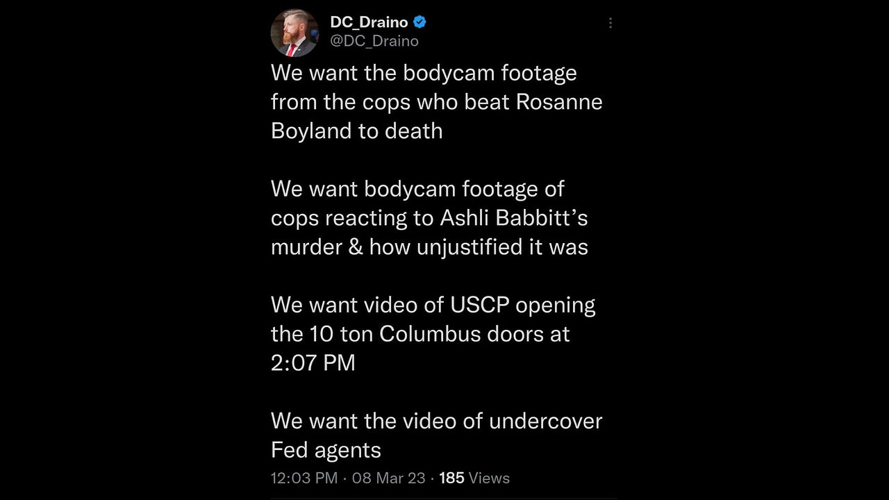 why Fed Settle jan 6 michael byrd killing Ashli Babbitt if ashli babbit is january 6 insurrectionist