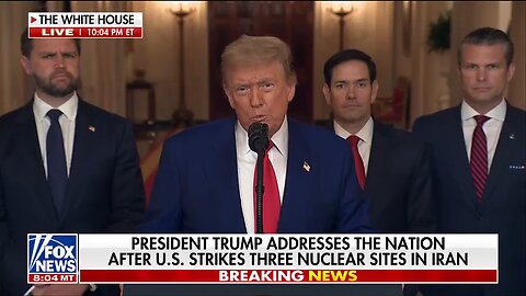 usa president Donald Trump appreciate military&announce successful attack Iran#usa#war#Iran#Israel's