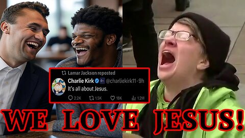 Marxist Leftists FURIOUS! CANCEL Ravens QB Lamar Jackson for AGREEING with Charlie Kirk on Jesus!